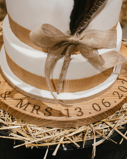 Personalised Wedding Cake Board