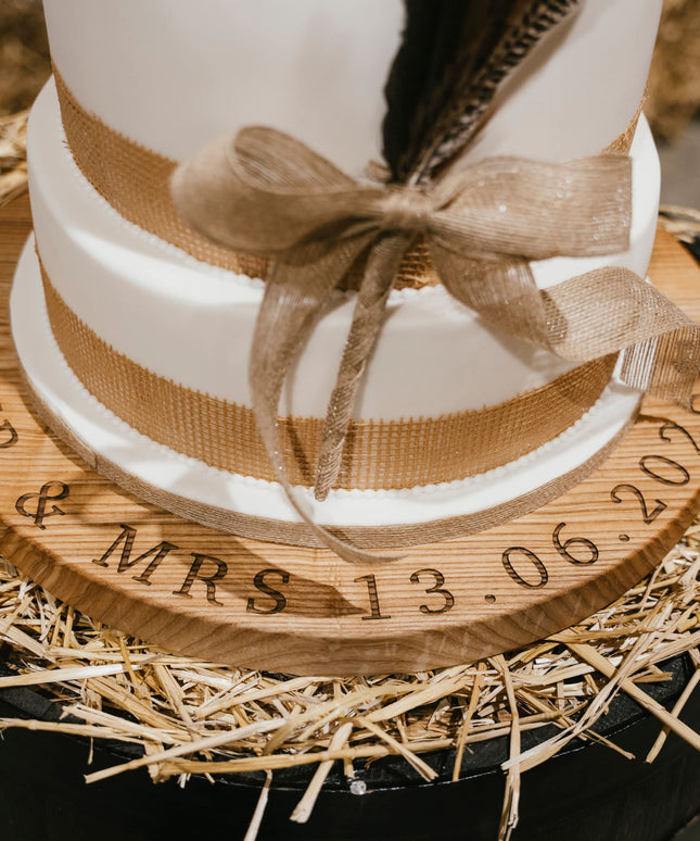 Personalised Wedding Cake Board