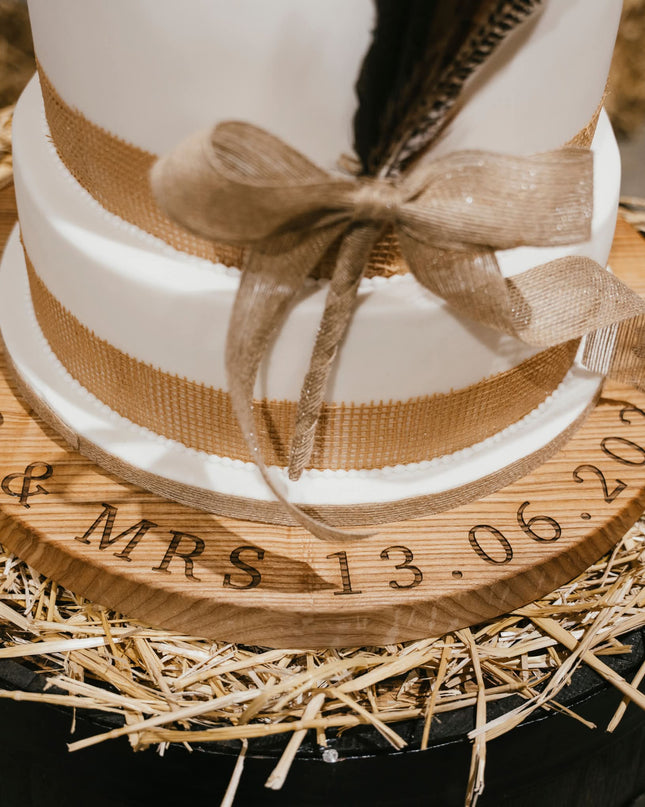 Personalised Wedding Cake Board