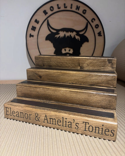 Small Engraved Tonies Character Shelf Stand The Rolling Cow
