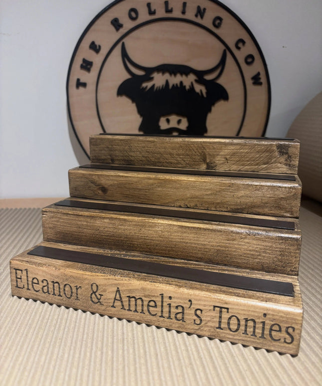 Small Engraved Tonies Character Shelf Stand The Rolling Cow