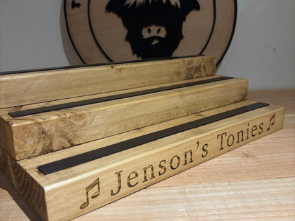 Large Engraved Tonies Character Shelf Stand The Rolling Cow