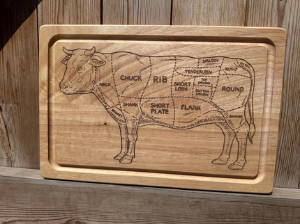 Butcher's Cow Chopping Board The Rolling Cow