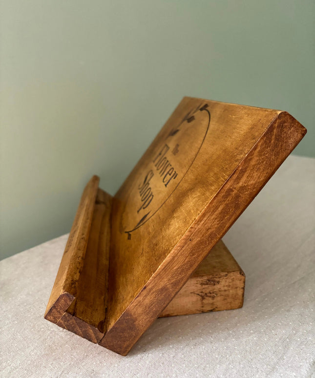 Engraved Wooden IPad Stand The Rolling Cow