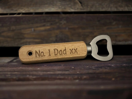 Wooden Father's Day Bottle Opener The Rolling Cow