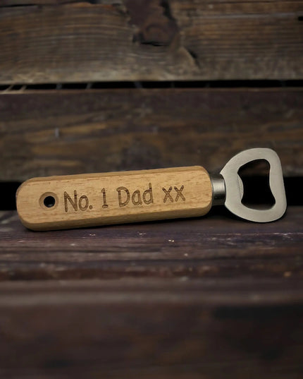 Wooden Father's Day Bottle Opener The Rolling Cow