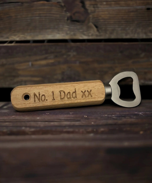 Wooden Father's Day Bottle Opener The Rolling Cow