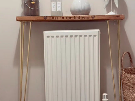 Engraved Console Radiator Side Table The Rolling Cow