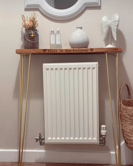 Engraved Console Radiator Side Table The Rolling Cow