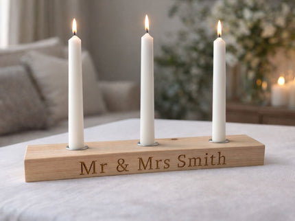 Engraved Candle Stick Holder