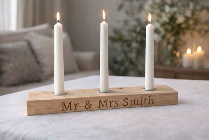 Engraved Candle Stick Holder