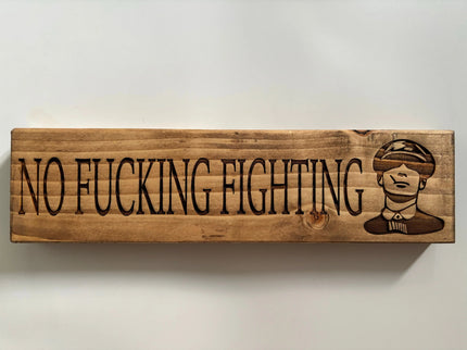 Engraved Wooden Sign The Rolling Cow