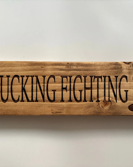 Engraved Wooden Sign The Rolling Cow