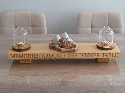 ‘Memories Around The Dinner Table’ Table Centrepiece