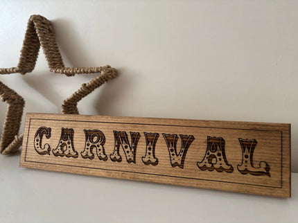 Engraved Wooden Sign The Rolling Cow