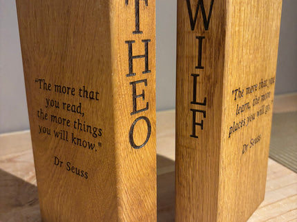 Oak Bookends Book Ends The Rolling Cow
