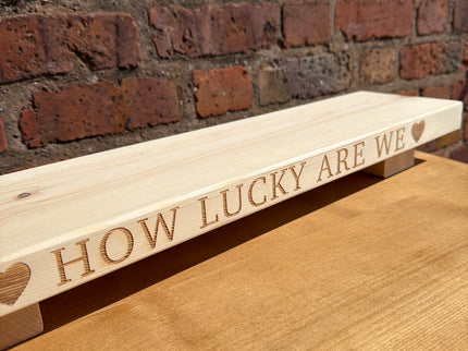 ‘How Lucky Are We’ table centrepiece