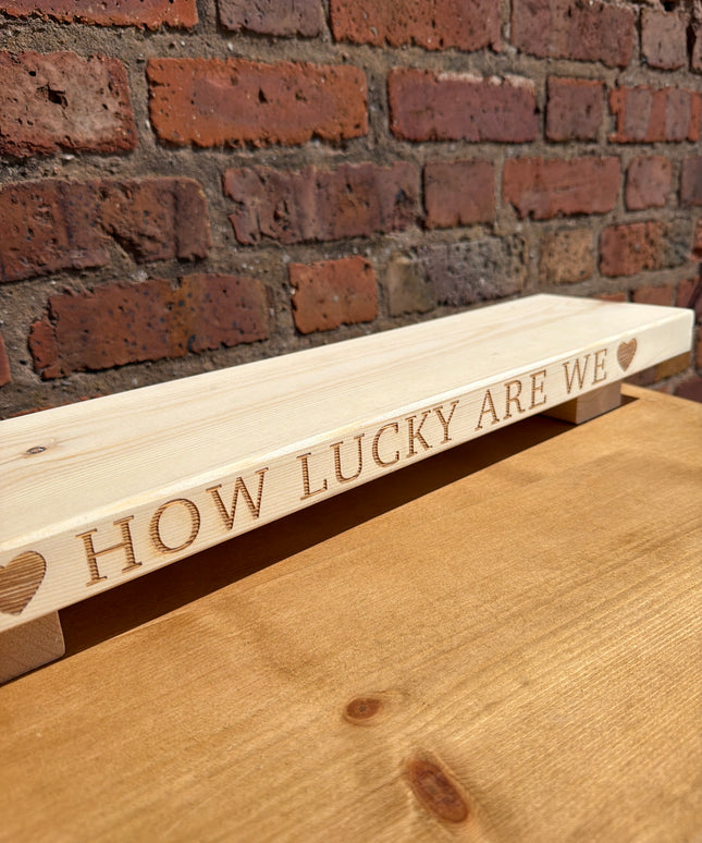 ‘How Lucky Are We’ table centrepiece
