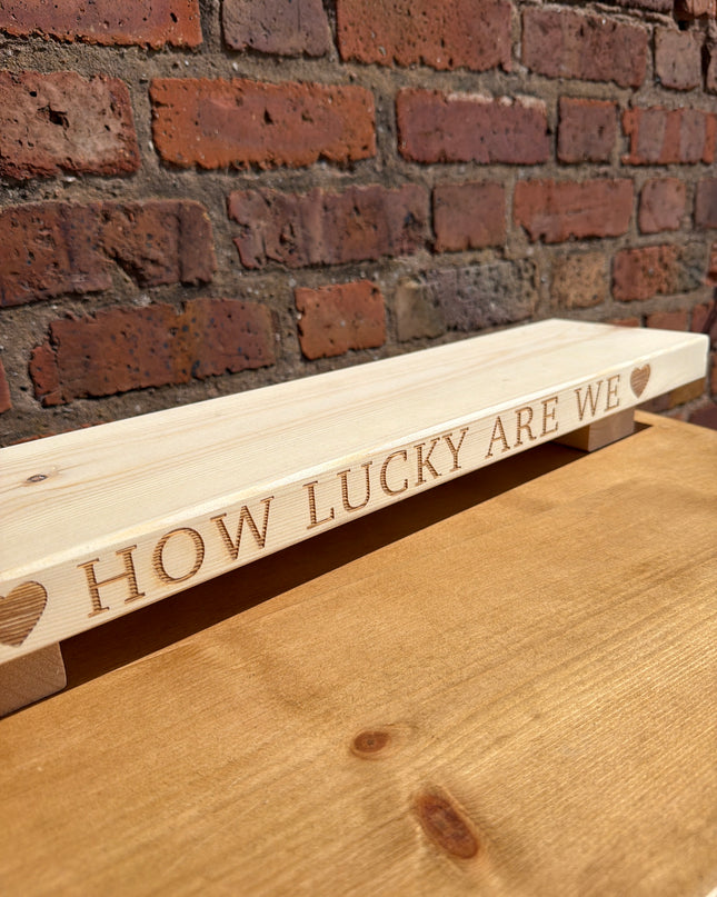 ‘How Lucky Are We’ table centrepiece