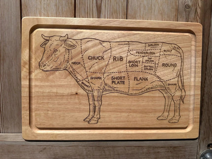 Butcher's Cow Chopping Board The Rolling Cow