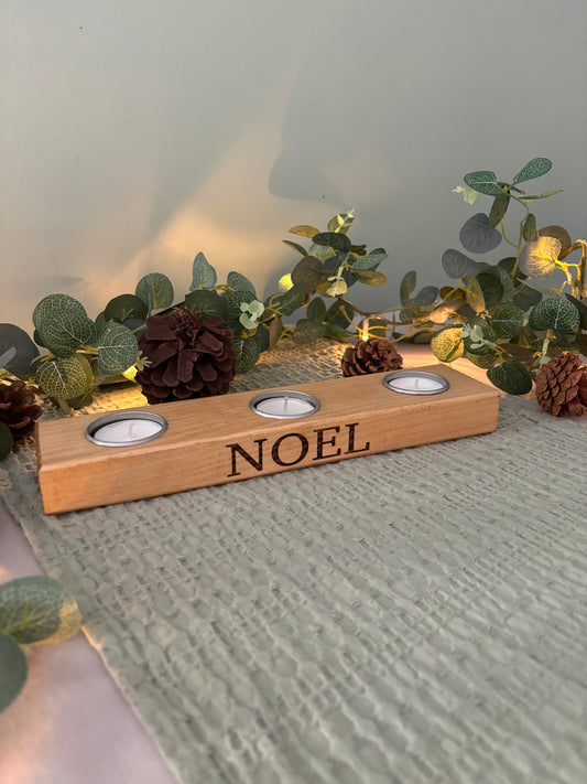 Noel Christmas Tea Light Candle Holder