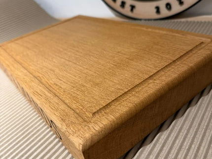 Engraved Solid Oak Wood Large Chopping Board The Rolling Cow