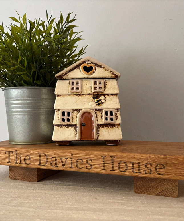 Engraved Oak Mini Display Stand The Rolling Cow