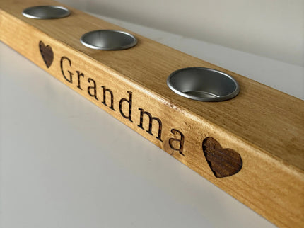 Personalised Tea Light Candle Holder The Rolling Cow