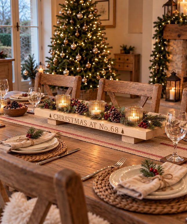 Personalised Christmas Table Centrepiece
