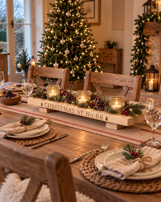 Personalised Christmas Table Centrepiece