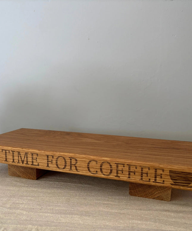 Engraved Oak Mini Display Stand The Rolling Cow