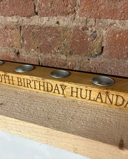 Personalised Tea Light Candle Holder The Rolling Cow