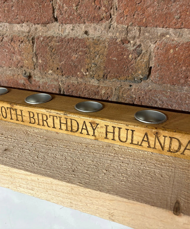 Personalised Tea Light Candle Holder The Rolling Cow