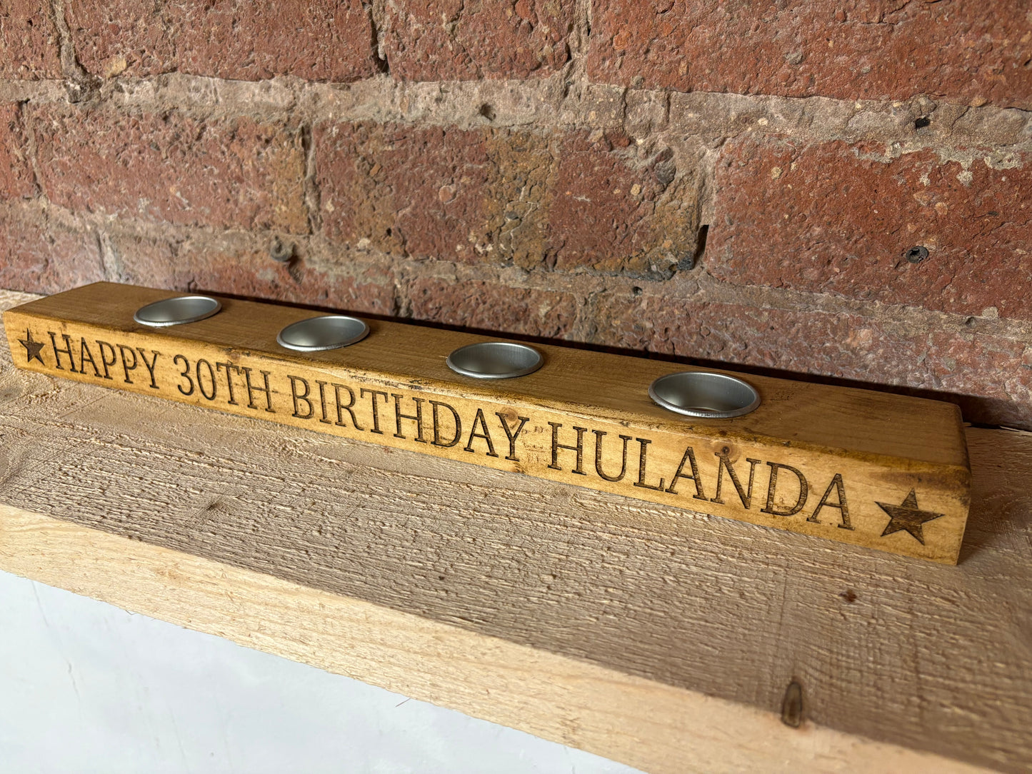Personalised Tea Light Candle Holder