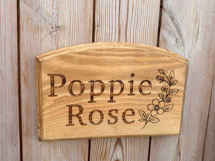 Personalised Wooden Door Sign