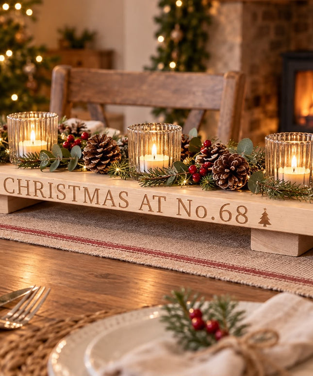 Personalised Christmas Table Centrepiece
