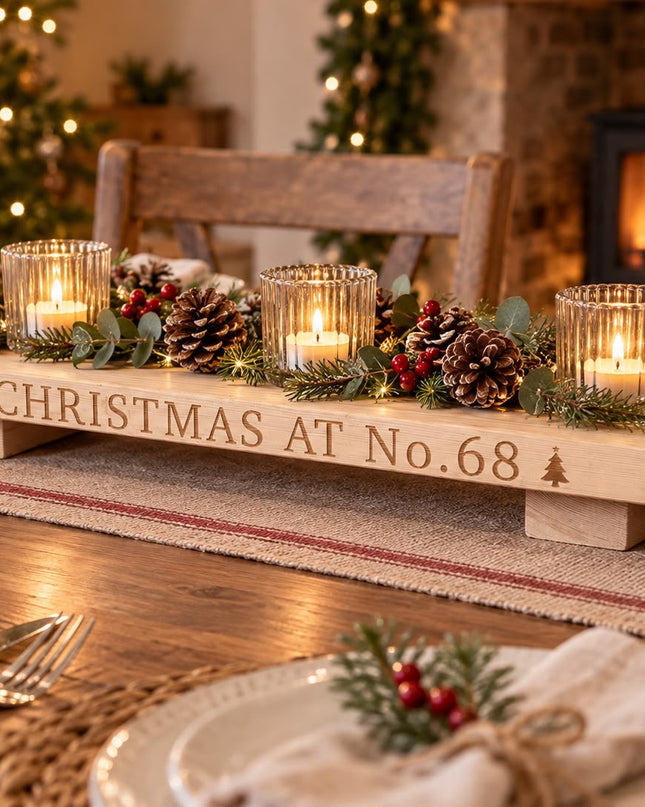 Personalised Christmas Table Centrepiece
