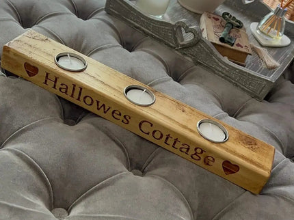 Personalised Tea Light Candle Holder The Rolling Cow