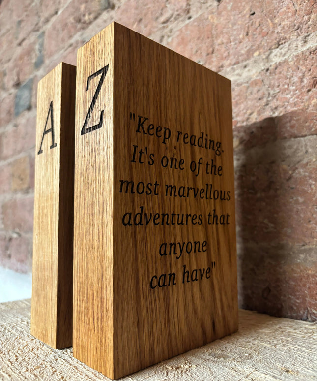 Oak Book Ends The Rolling Cow