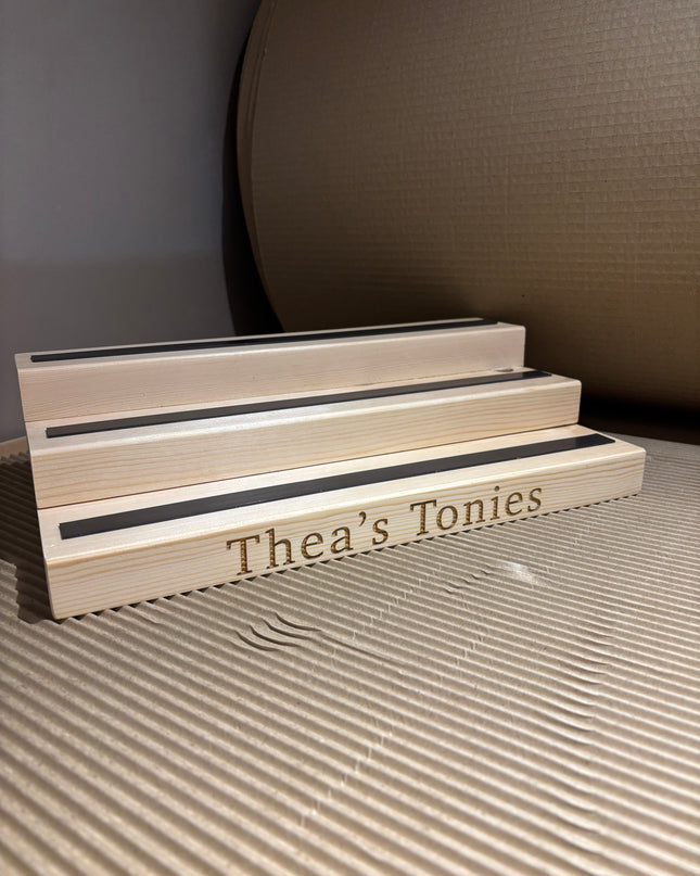 Large Engraved Tonies Character Shelf Stand The Rolling Cow