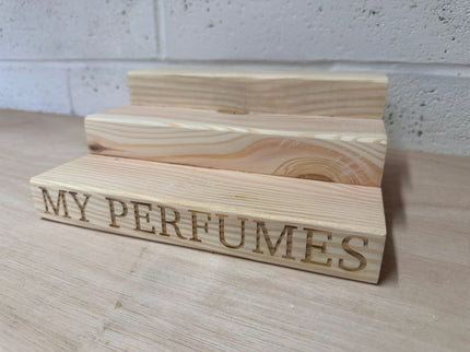 Engraved Perfume Shelf Stand The Rolling Cow