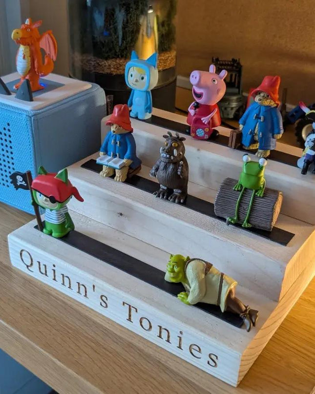 Small Engraved Tonies Character Shelf Stand The Rolling Cow