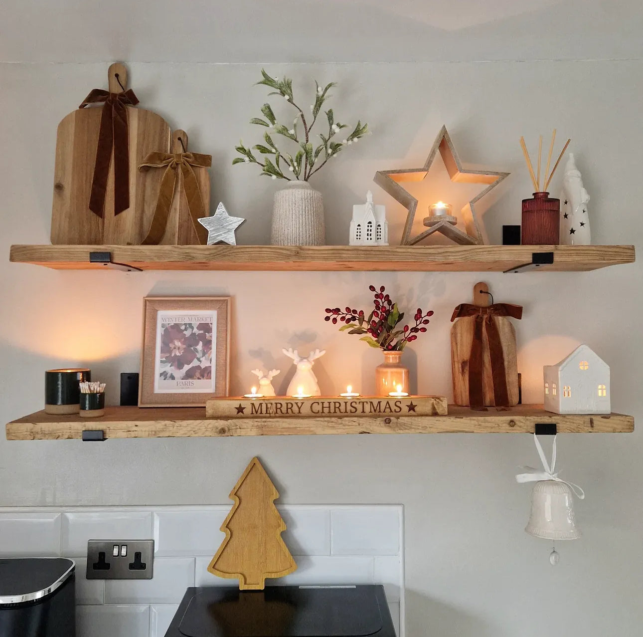 Merry Christmas Tea Light Candle Holder The Rolling Cow