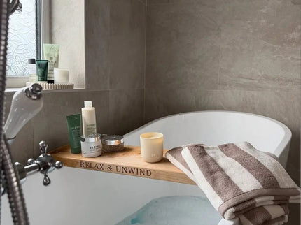 Engraved Bath Board Caddy The Rolling Cow