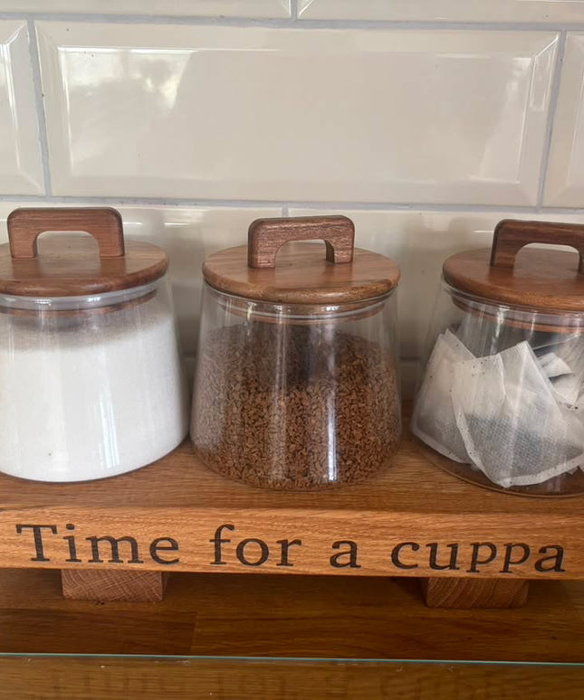 Engraved Oak Mini Display Stand