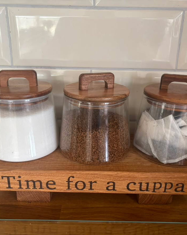Engraved Oak Mini Display Stand