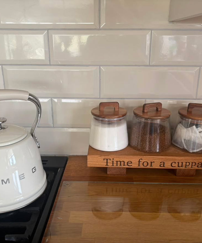Engraved Oak Mini Display Stand