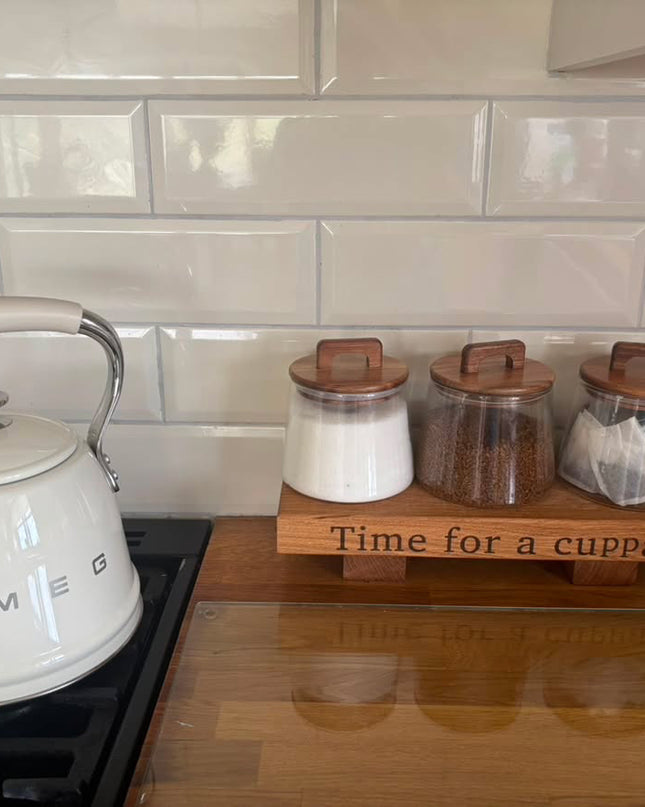 Engraved Oak Mini Display Stand
