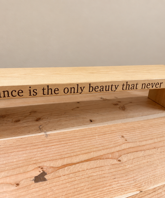 Engraved Dressing Table Mirror Stand