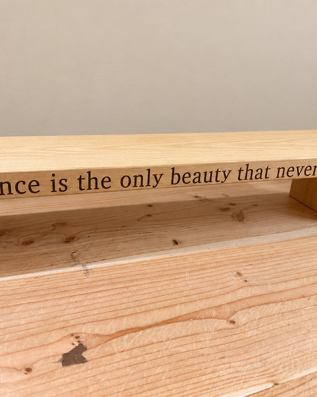 Engraved Dressing Table Mirror Stand